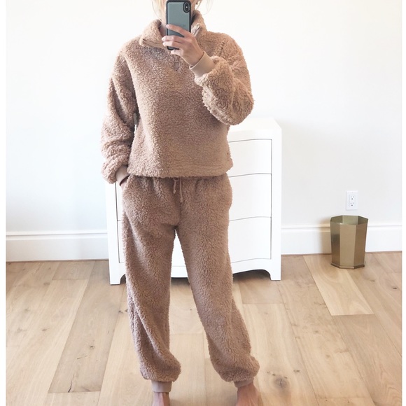 BIG BEAR Teddy Sherpa Top & Pants Set XL - Picture 3 of 8